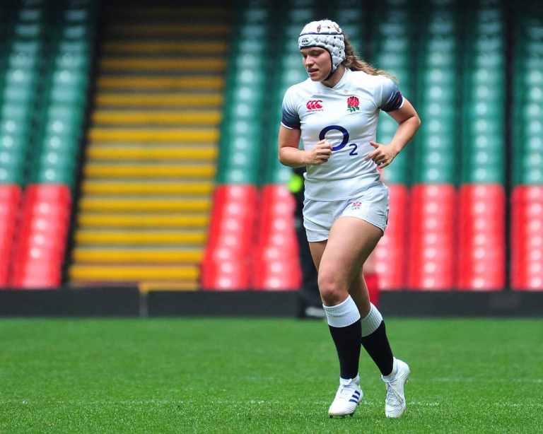 Jodie playing rugby